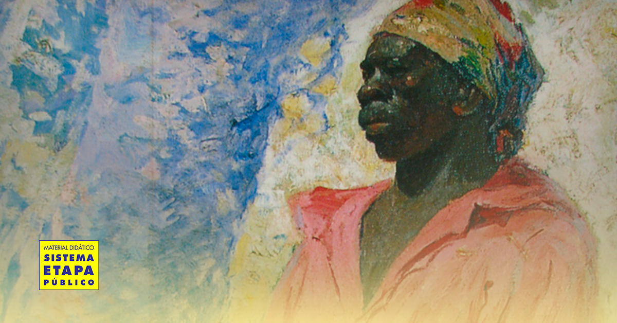 Ilustração de Zumbi dos Palmares, símbolo da resistência negra no Brasil, em homenagem ao Dia da Consciência Negra, retratada com cores vibrantes e expressão de luta e liberdade.