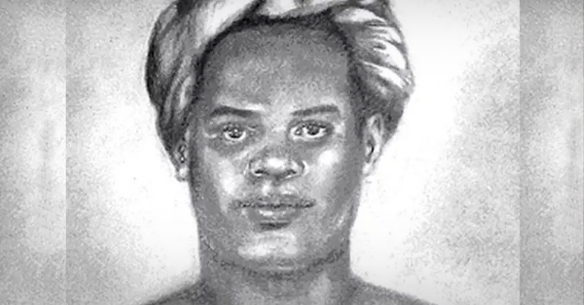 Desenho em preto e branco de Maria Filipa de Oliveira, destacando sua beleza e força, símbolo de resistência e celebração do Dia da Consciência Negra.